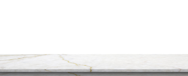 白色大理石石台面孤立在白色背景上的产品展示图片下载