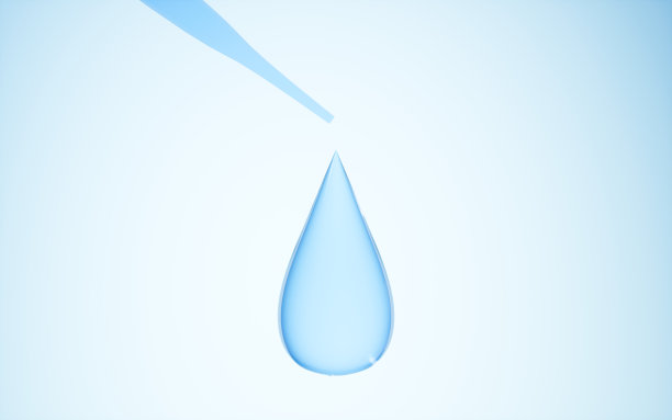 滴管和解决方案，3d渲染。图片下载