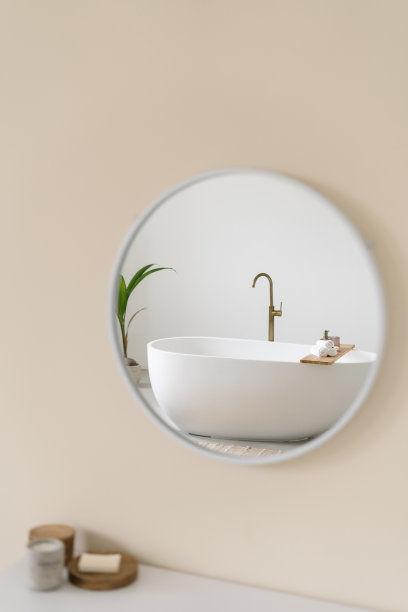 镜子里的经典浴景图片下载