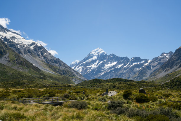 库克山在一个阳光明媚的日子。图片下载