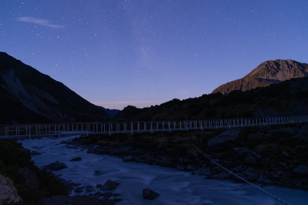 库克山国家公园的美丽夜晚。图片下载