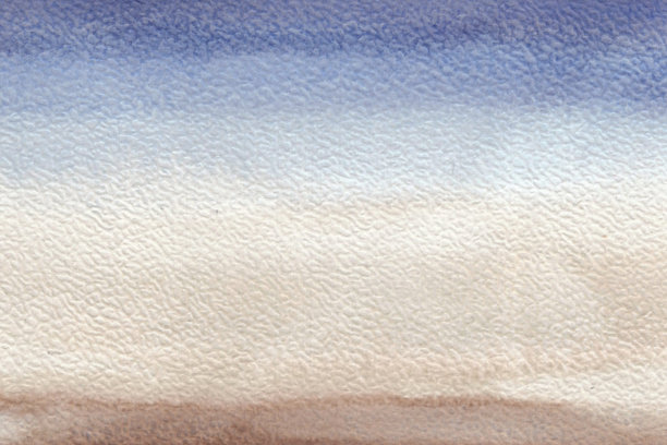 抽象绘画。水彩纹理在柔和的颜色，如米色，灰色和蓝色。现代艺术景观。画背景图片下载