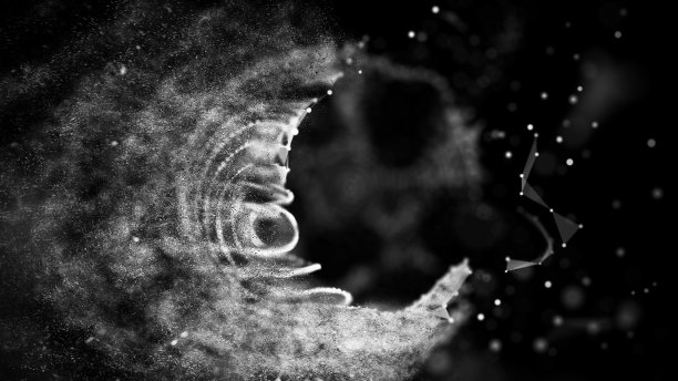 技术爆炸范围。带着混乱噪音的能量球。空间说明图片下载