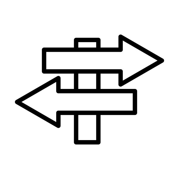 从用户界面收集路标图标。细线形路标，路标，道路轮廓图标孤立在白色背景上。线矢量路标路标，网络和移动符号。图片下载
