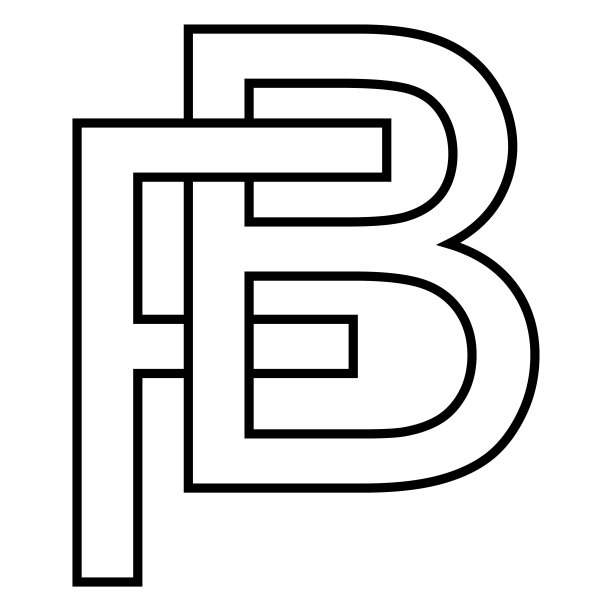 Logo标志，fb bf图标nft fb交错字母fb图片下载