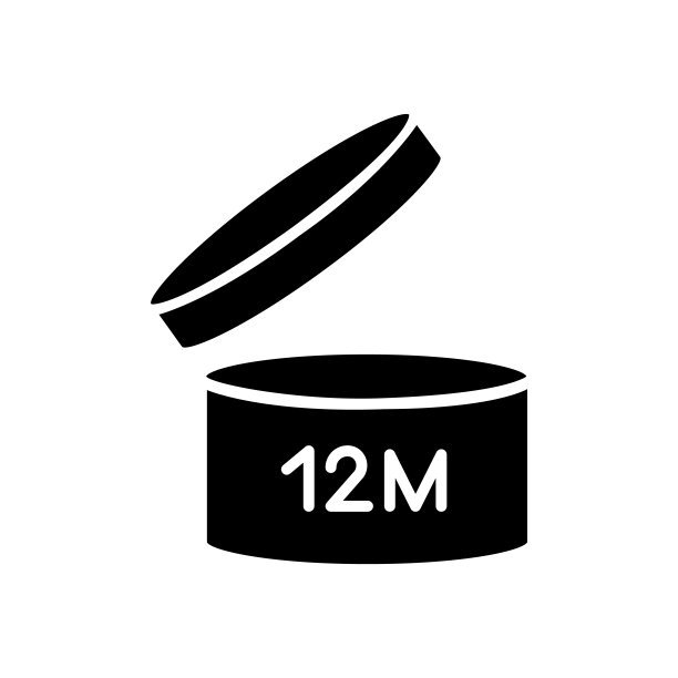 带有到期日期黑色字形图标的Jar图片下载