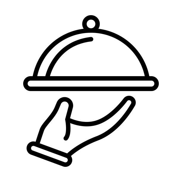 餐厅服务图标从食物和餐厅收集。薄线性餐厅服务，餐厅，服务轮廓图标孤立在白色背景上。餐厅服务符号、矢量线。图片下载