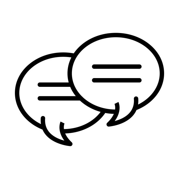 从用户界面收集的两个聊天气泡图标。细线性两个聊天气泡，交流，气泡轮廓图标孤立在白色背景上。线向量两个聊天气泡符号，符号为网页。图片下载