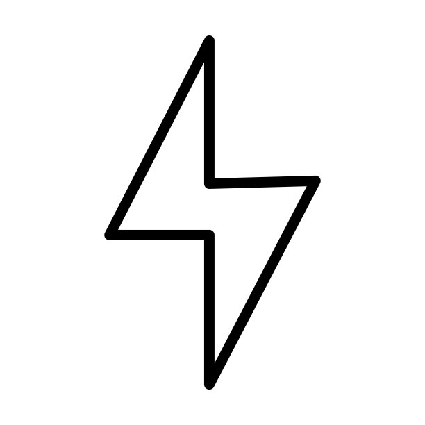 从天气收集闪电图标。细线闪电，电源，螺栓轮廓图标孤立在白色背景上。线矢量闪电标志，网络和移动标志。图片下载