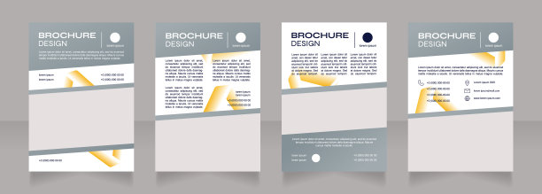 医药产品推广空白宣传册设计图片下载