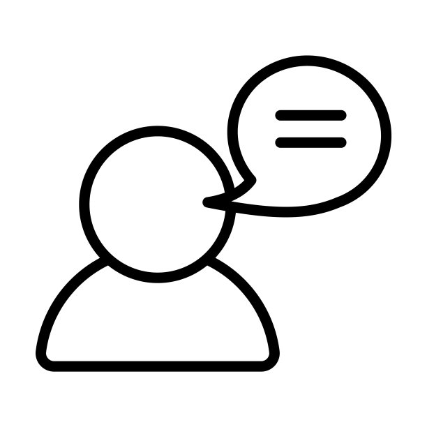 用户与语音气泡图标从用户界面收集。薄线性用户与语音气泡，人，用户轮廓图标孤立在白色背景。线向量用户与语音气泡符号，。图片下载