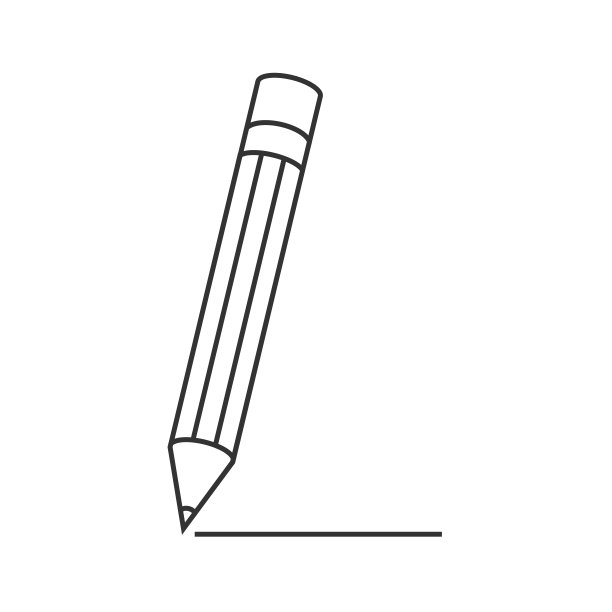 铅笔图标。设计主题的象征。签字笔向量。图片下载