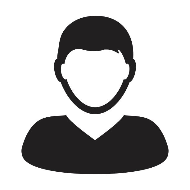 员工图标矢量男性用户个人资料头像符号，用于企业平面彩色字形象形符号符号图片下载