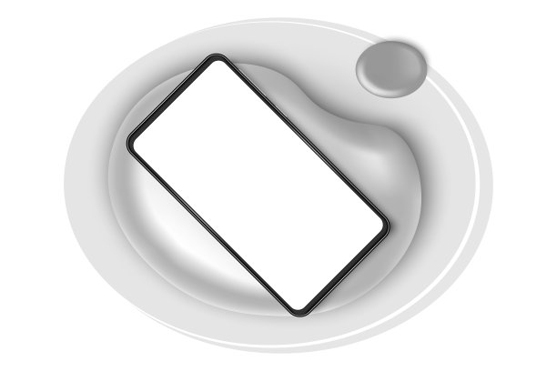 逼真的智能手机模型与空白屏幕，移动电话的网页，信息图形或演示图片下载