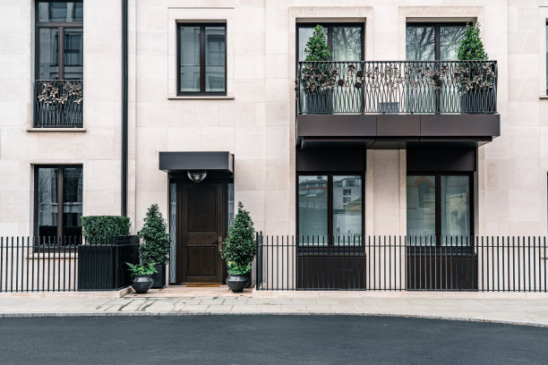 伦敦的白色房屋图片下载