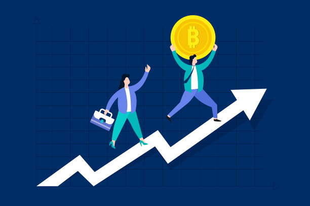 高利润体验概念商人带着比特币逃跑图片下载