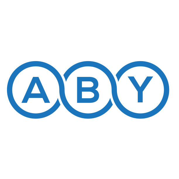白色背景上的字母ABY标志设计图片下载