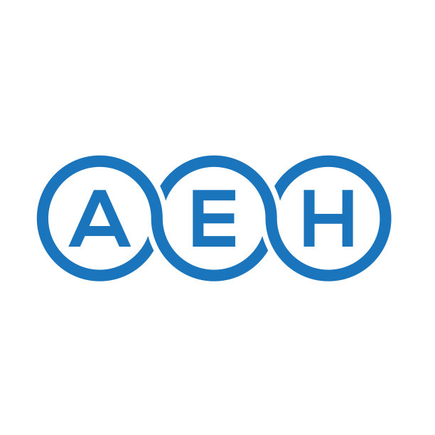 Aeh字母标志设计在白色背景Aeh图片下载