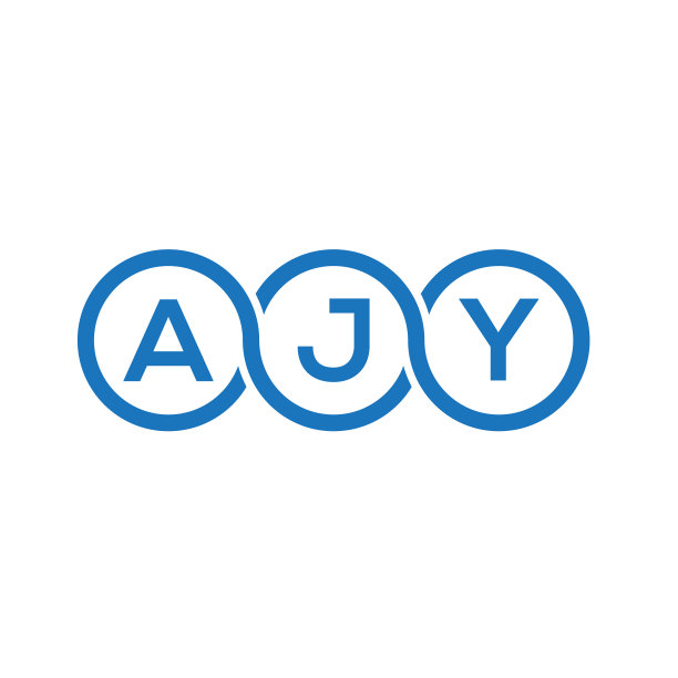 Ajy字母标志设计在白色背景Ajy图片下载