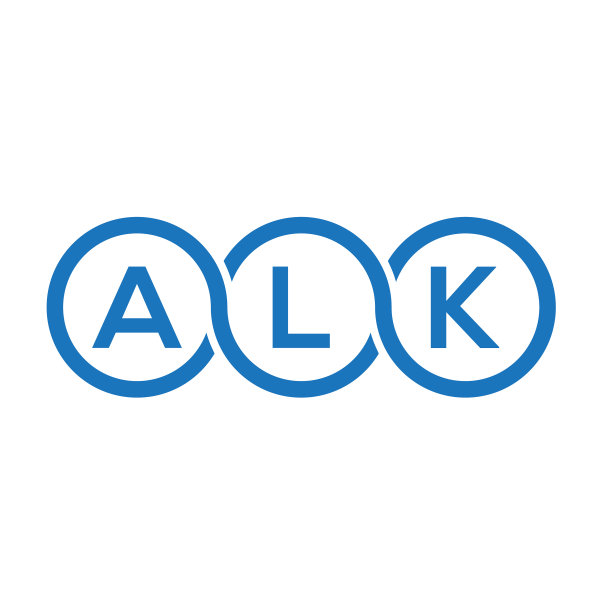 白色背景上的ALK字母标志设计图片下载