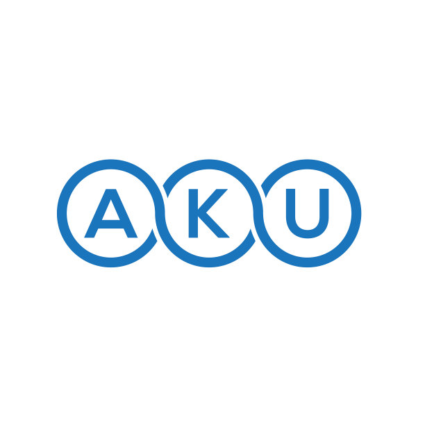 白色背景上的AKU字母Logo设计图片下载