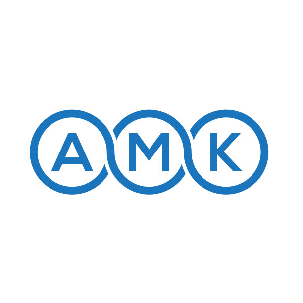 AMK字母标志设计，白色背景图片下载