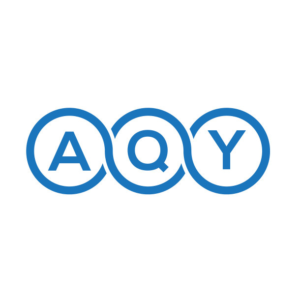 白色背景上的AQY字母标志设计图片下载