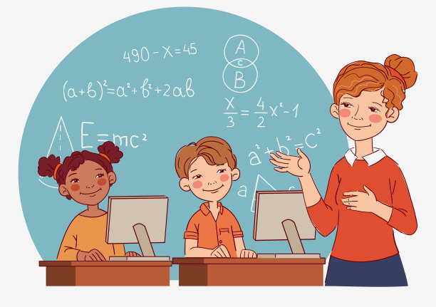 计算机课上的老师。学校资讯学课程的概念图片下载