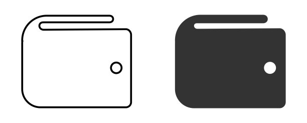 钱包图标。多用途的象征。标志钱包向量。图片下载