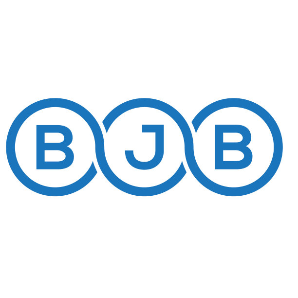 白色背景上的BJB字母标志设计图片下载