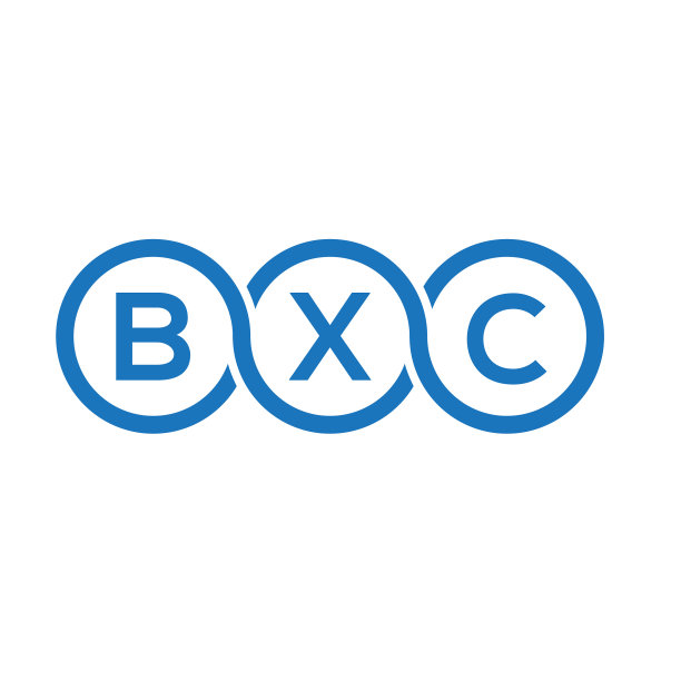 白色背景上的BXC字母标志设计图片下载