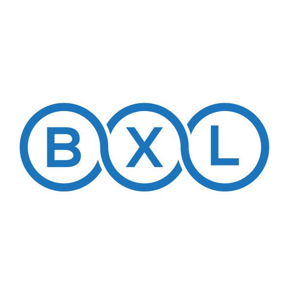 BXL字母标志设计在白色背景BXL图片下载
