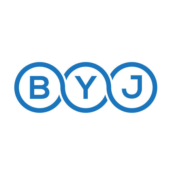 白色背景上的BYJ字母标志设计图片下载