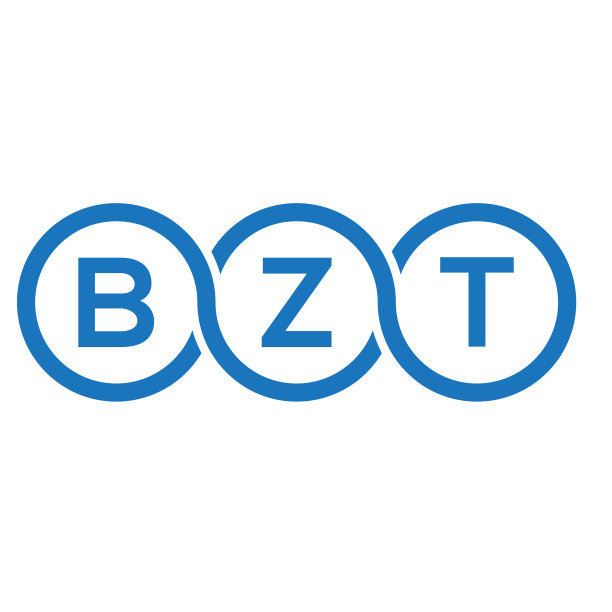 白色背景上的BZT字母标志设计图片下载