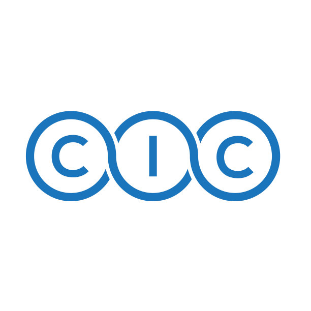 Cic字母标志设计上的白色背景Cic图片下载