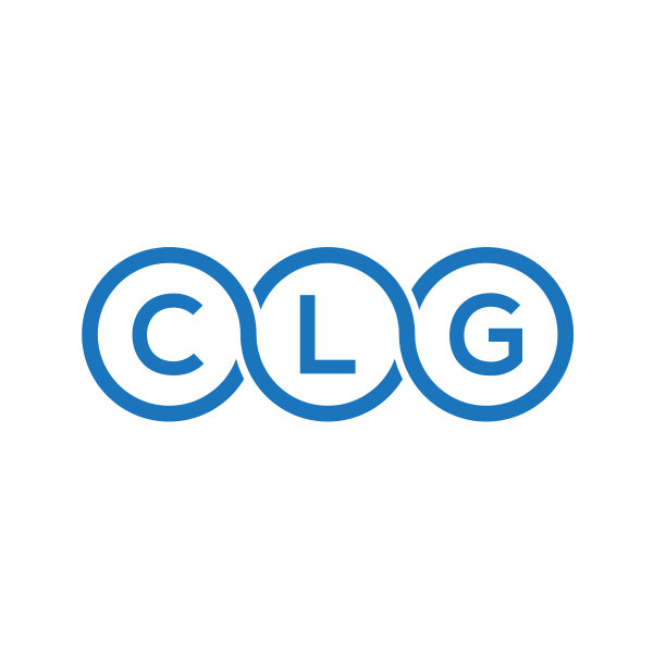 白色背景上的CLG字母Logo设计图片下载