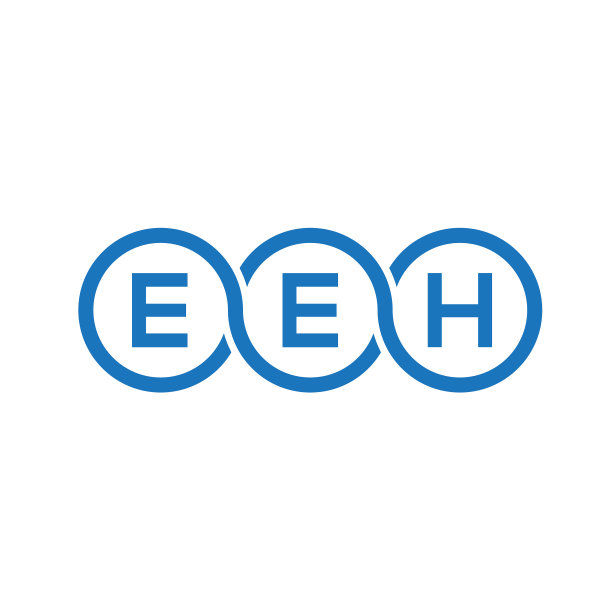EEH字母标志黑色背景设计图片下载