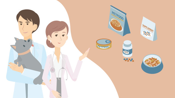 男性和女性兽医给狗的健康和饮食建议图片下载