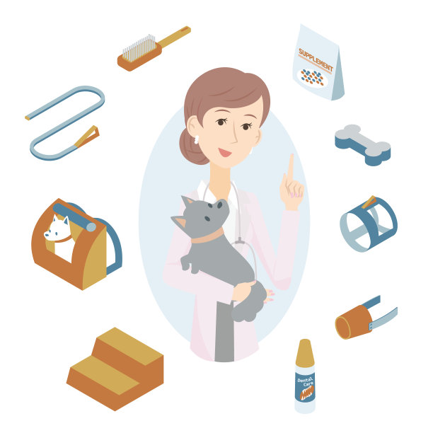 女兽医和糖果给如何养狗的建议图片下载
