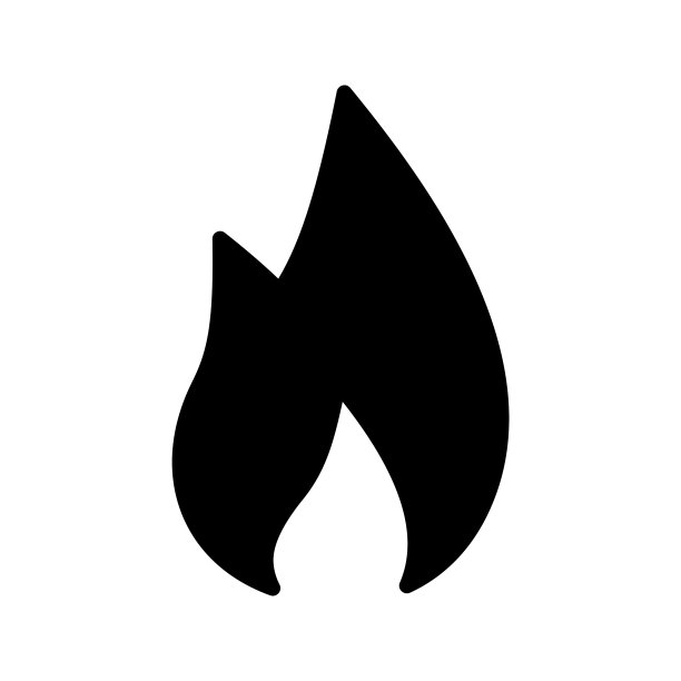 火焰字形图标图片下载