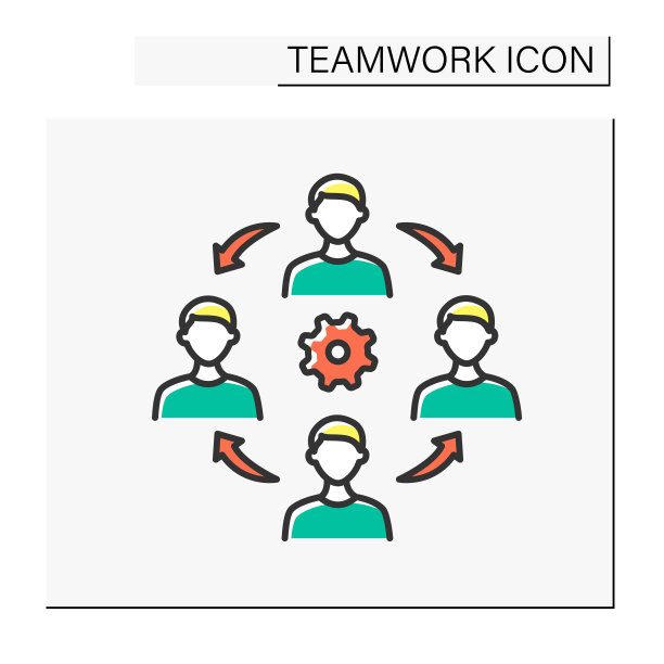 合作彩色图标图片下载