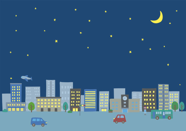 晚上安静的办公室框架图片下载