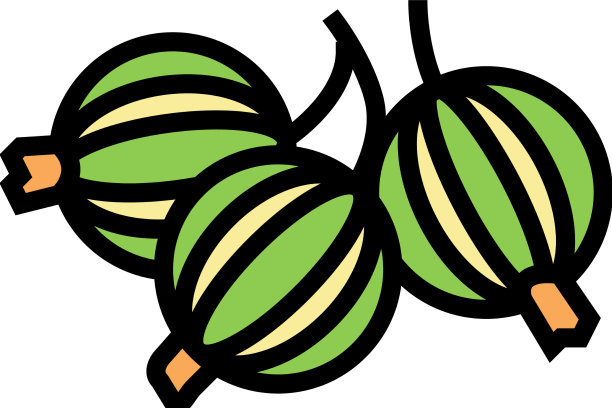 醋栗多汁的浆果颜色图标图片下载