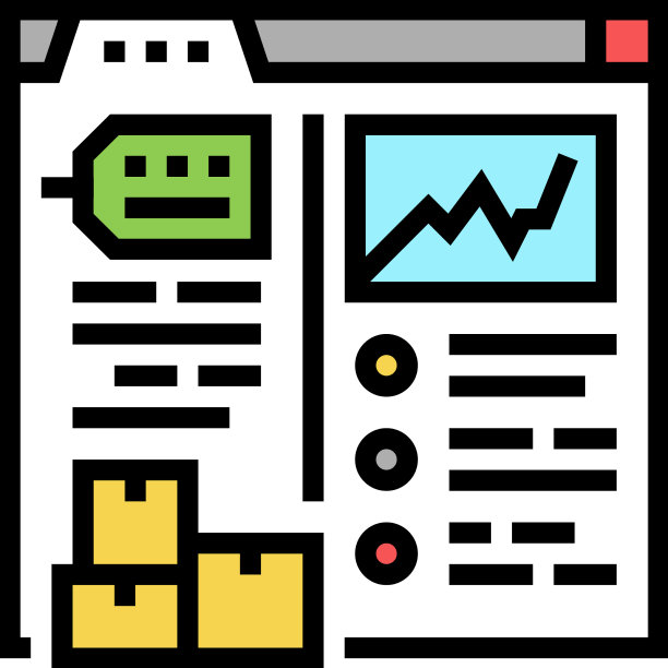库存水平报告颜色图标图片下载