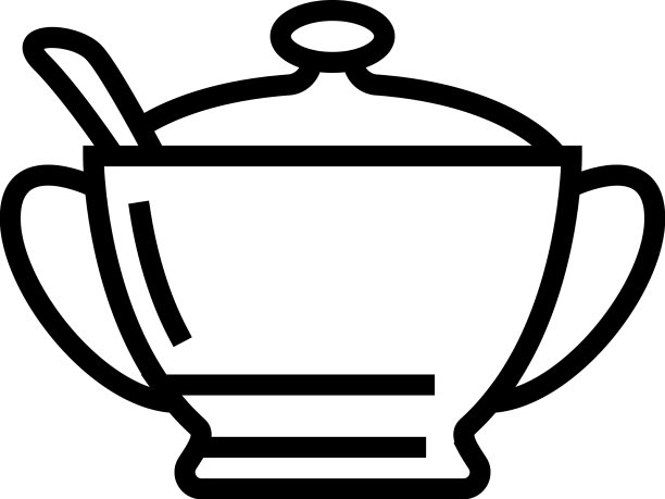 糖碗线图标图片下载