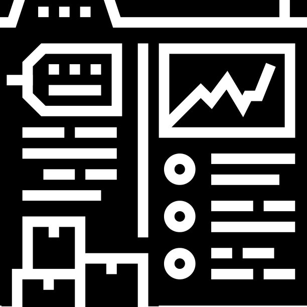 库存水平报告字形图标图片下载