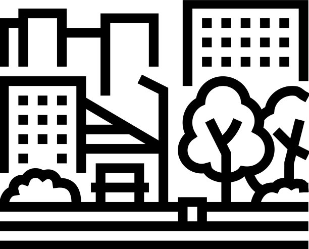 城市公园线路图标图片下载