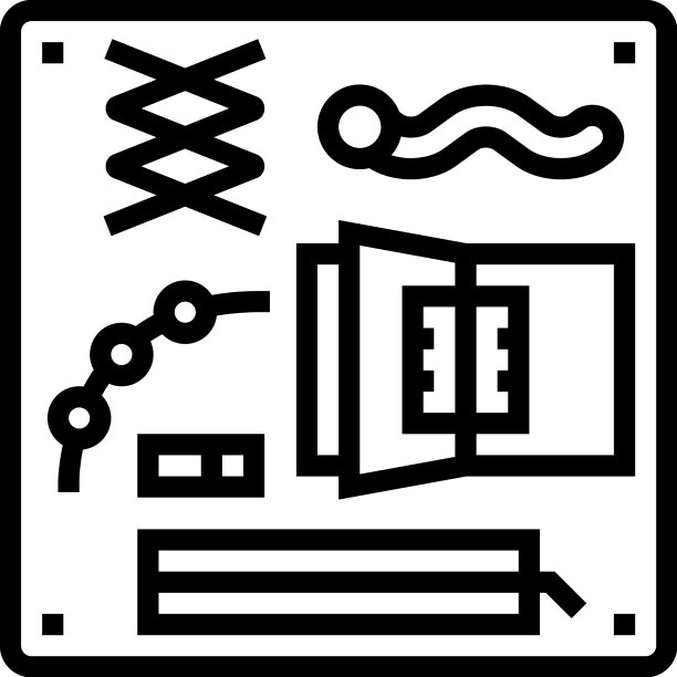 益智玩具线稿图标图片下载