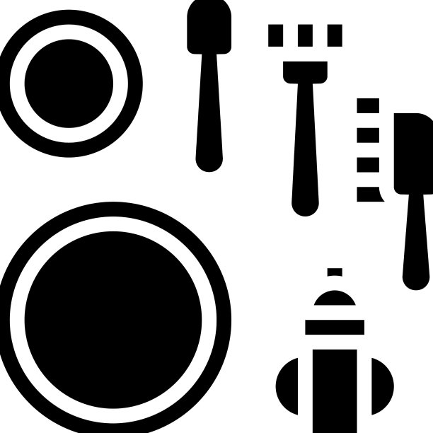 喂食玩具套装标志图标图片下载