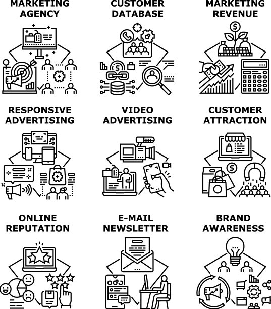 营销代理设置图标图片下载